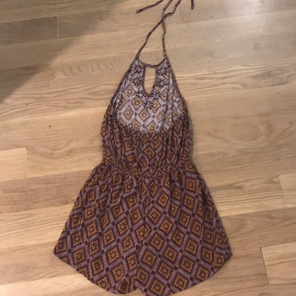 Beaded String Halter Romper, S - image 4